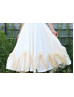 Halter Neck Ivory Floor Length Boho Beach Flower Girl Dress